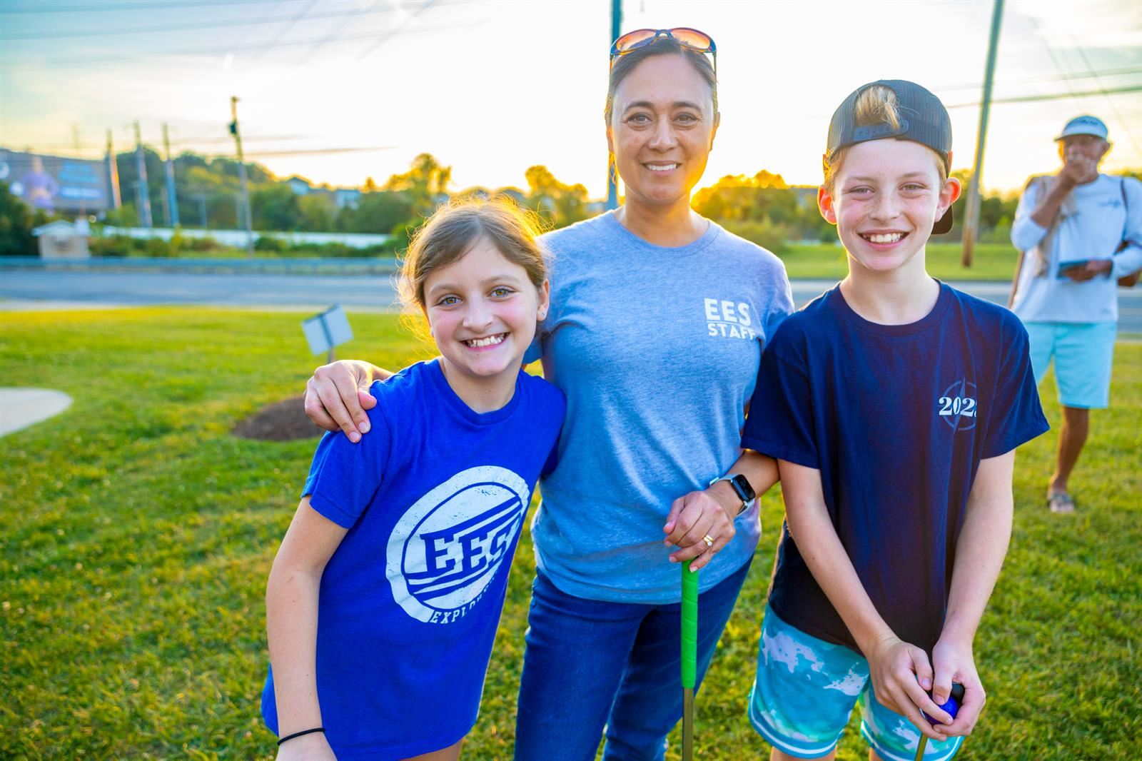 vice principal and two students